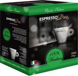 EspressoDue 100% Arabica Capsule caffè 25 pezzo(i)