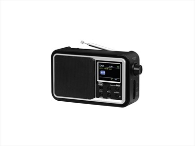 TREVI RADIO DAB 7F96 R NERA DAB/DAB+/FM, Bluetooth, display 2.4", orologio/sveglia