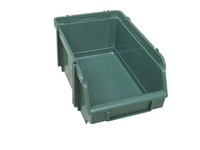Contenitore aperto con porta ettichetta 308 x 610 x 250 mm Plastica Verde alta resistenza...