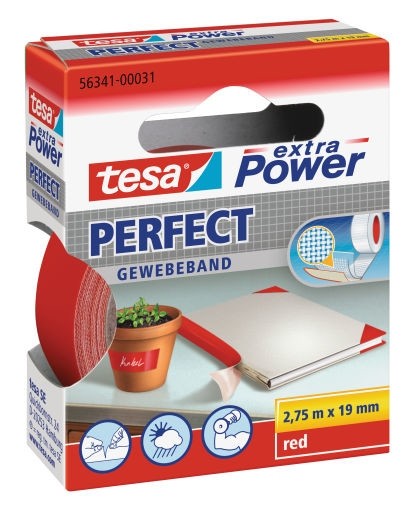 TESA Extra Power 19mmx2.75m 2,75 m Rosso 1 pezzo(i)