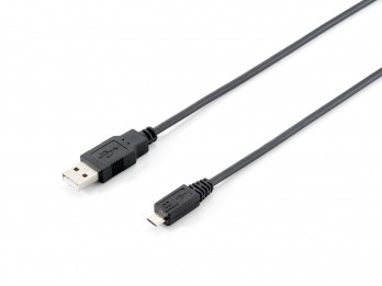 Equip 128594 cavo USB 1 m 2.0 USB A Micro-USB B Nero