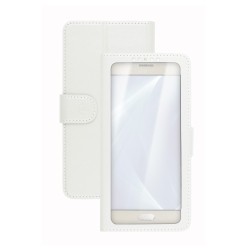 Celly Unica View custodia per cellulare 12,7 cm (5") Custodia a libro Bianco