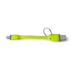 Celly USBTYPECKEYGN cavo USB 0,12 m USB 2.0 USB A USB C Verde