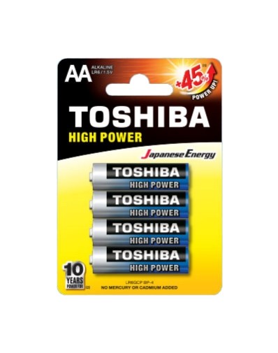 Toshiba LR6GCP BP-4 batteria per uso domestico Batteria monouso Stilo AA Alcalino