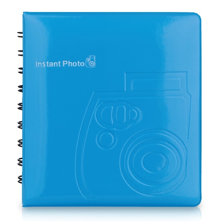 Fujifilm Instax Mini album fotografico e portalistino Blu 64 fogli