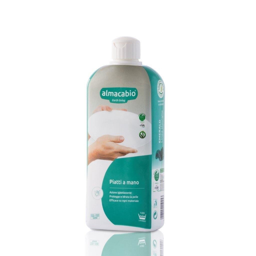 Almacabio A15045 Emerald - Detergente Liquido Piatti a Mano, 500 ml