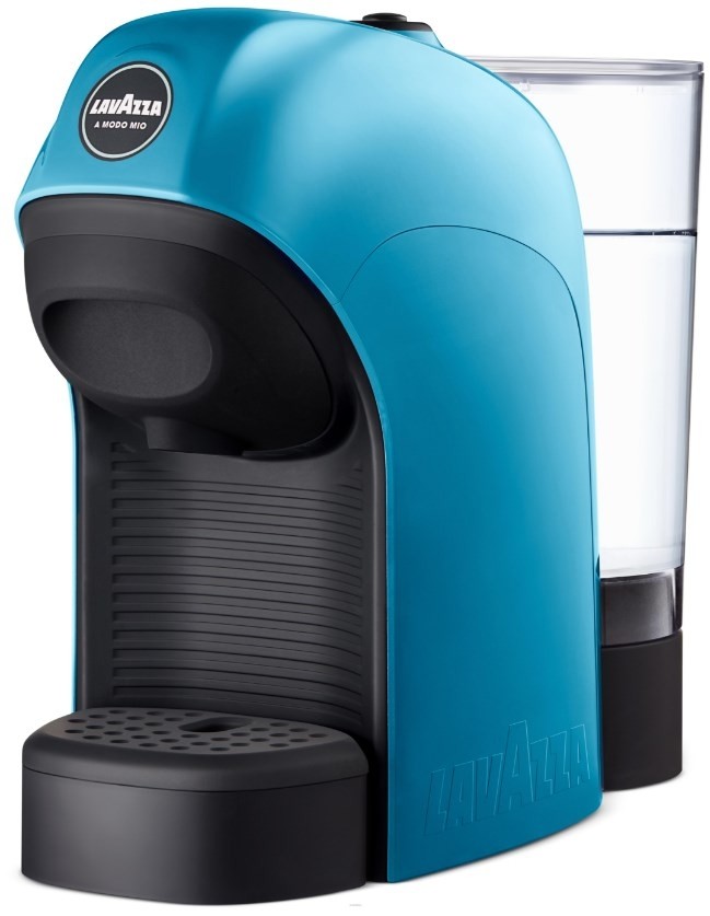 Lavazza 18000179 LM800 Tiny Cyan - Macchina per Caffè Espresso a Capsule, 1450 W, Ciano