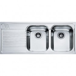 Lavandino Acciaio Inox Franke.Franke Armonia Amx 621 Lavello Armonia Acciaio Inossidabile Vasche A Dx 116x50 Cm Fun 101 0022 382