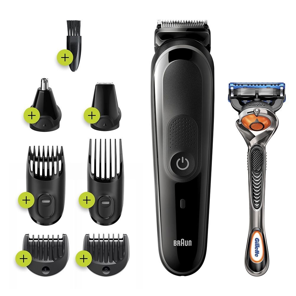 Braun MGK5260 All-in-One Trimmer 5 - Regolabarba, Styling Kit 8-in-1, con Gillette Fusion...