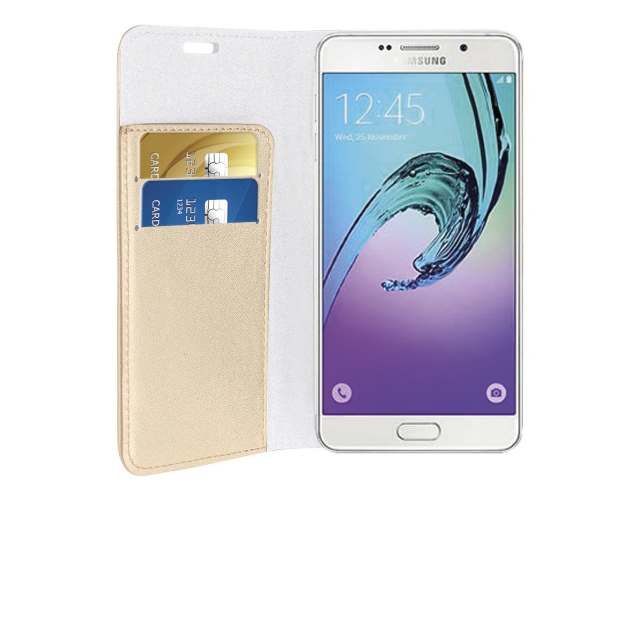 Phonix Custodia a Libro in Ecopelle Sparkling per Samsung Galaxy A5 (2017) - Oro