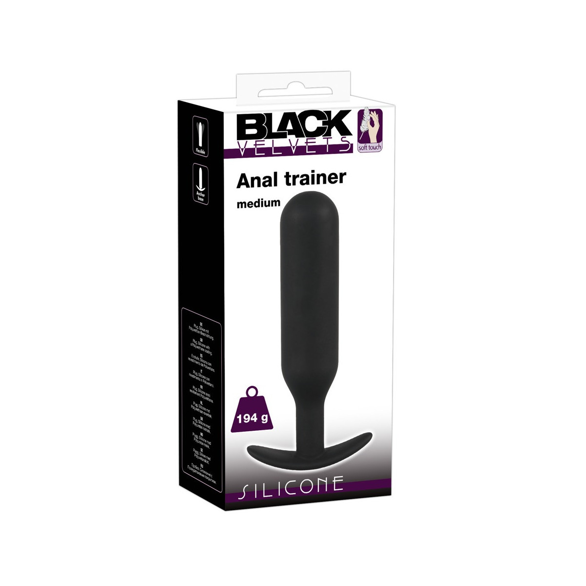 Black Velvets Anal Trainer Medium Plug Anale In Silicone 