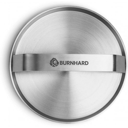 Burnhard 944528 - Burger Smasher in Acciaio Inox, 14 cm, Pressa per  hamburger