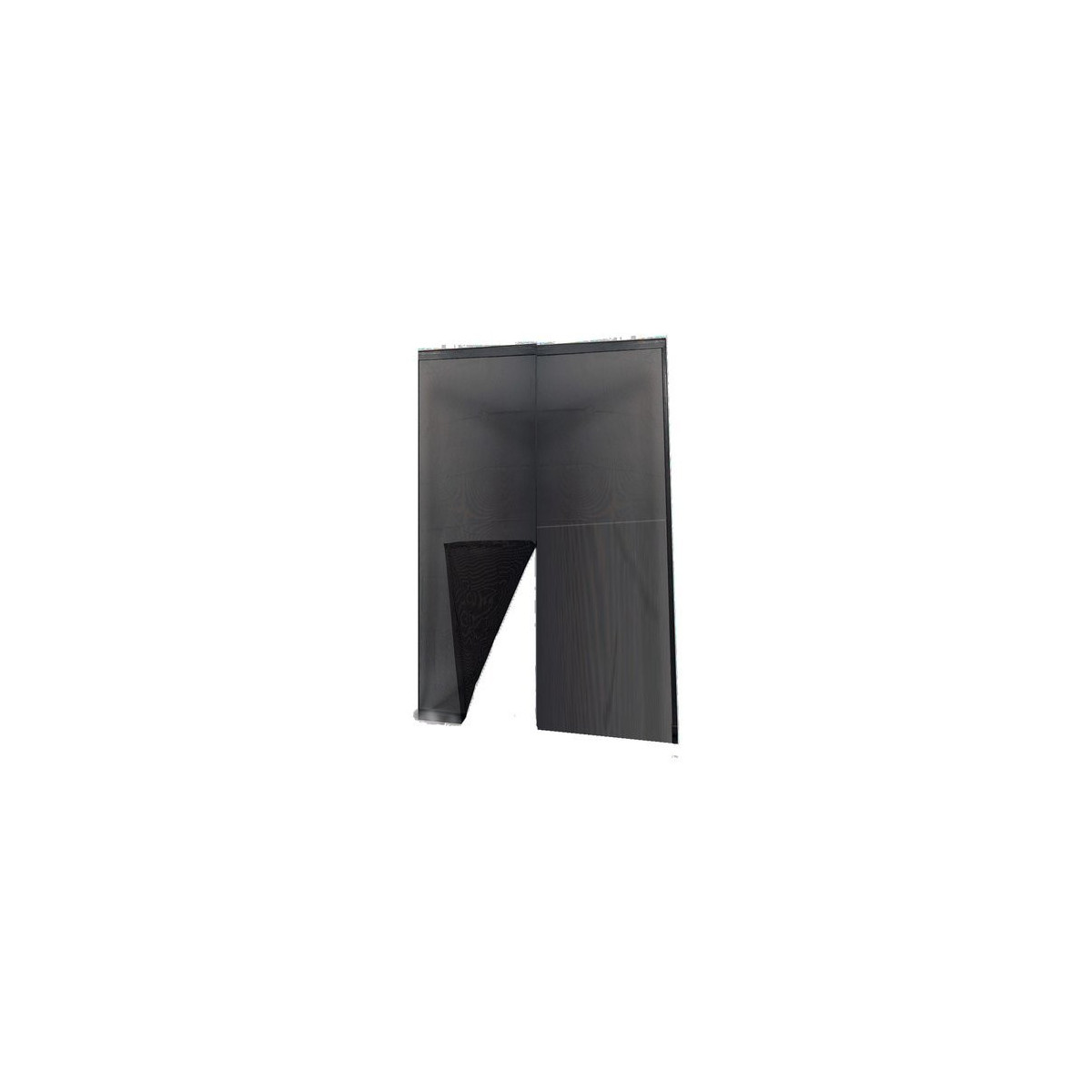 IRS Zanzariera porta finestra a Lamelle con contrappesi cm. 140x250 colore  Nero