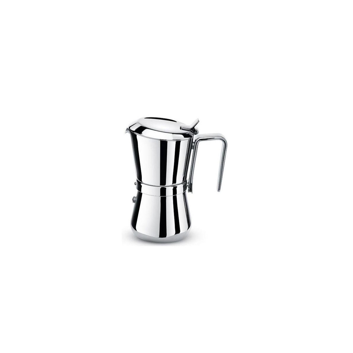 Caffettiera 4 Tazze STEEL MOKA Acciaio lucido 02CF037