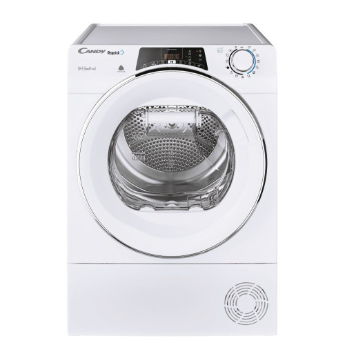 Candy ROE H8A2TCEX-S - Asciugatrice a Caricamento Frontale, 8 Kg, Bianco, Classe A++