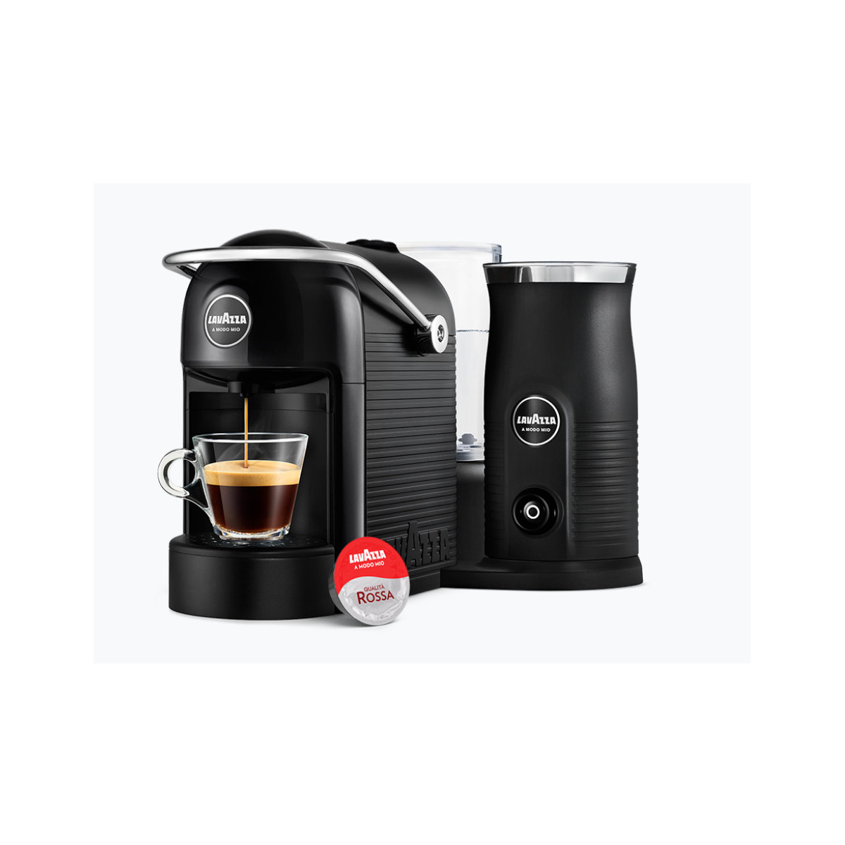 Lavazza 18000214 LM700 Jolie&Milk Black - Macchina per Caffè Espresso a  Capsule con Cappuccinatore, 1250 W, Nero