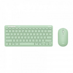 Trust Lyra tastiera Mouse incluso RF senza fili + Bluetooth QWERTY Italiano  Verde