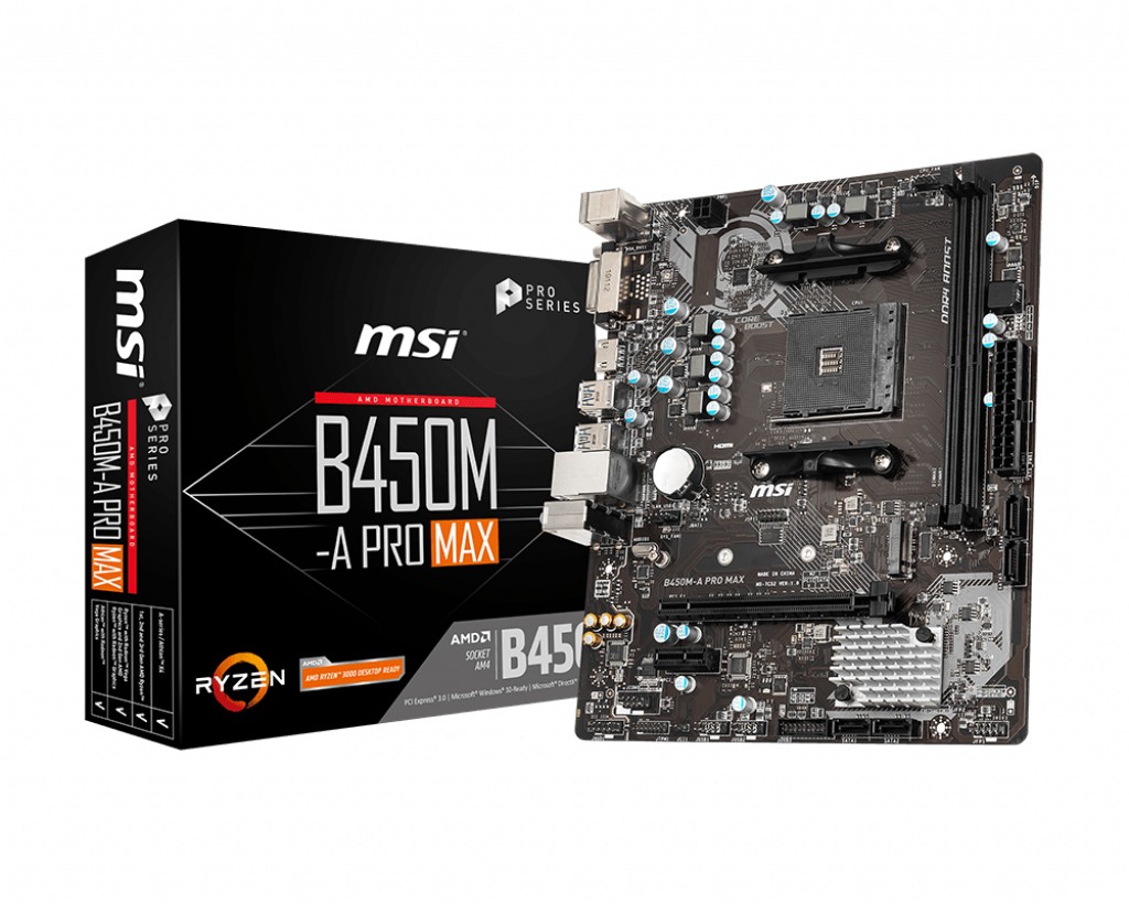 MSI B450M-A PRO MAX Presa AM4 Micro ATX AMD B450