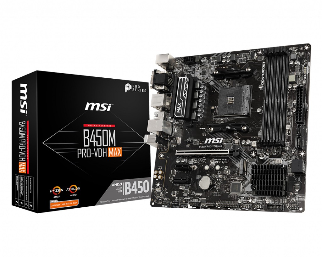 MSI B450M PRO-VDH Max Presa AM4 Micro ATX AMD B450