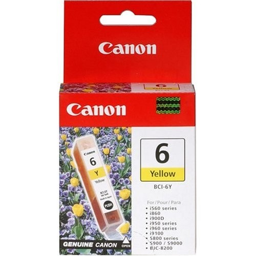 Canon BCI-6Y Yellow Ink Cartridge Originale Giallo