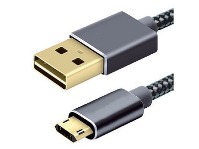 Mediacom M-CUSBR cavo USB 1 m 2.0 USB A Micro-USB B Nero