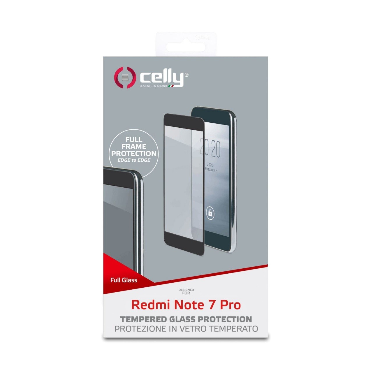 Celly FULLGLASS843BK protezione per schermo Pellicola proteggischermo trasparente Telefono...