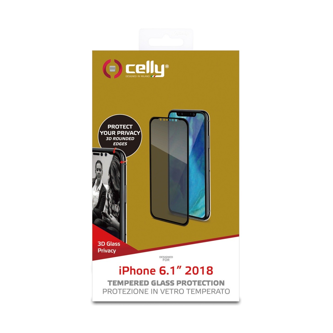 Celly Privacy Glass Protezione per schermo antiriflesso Telefono cellulare/smartphone Appl...