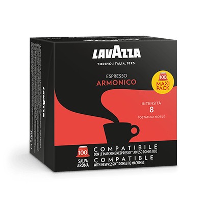 Lavazza Armonico Capsule caffè Tostatura scura 100 pezzo(i)