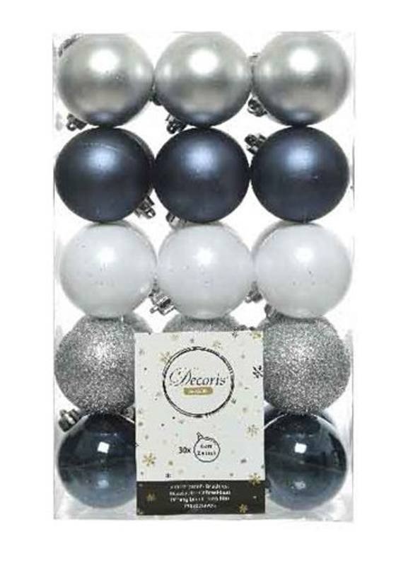 confezione 15 palline colori e decorazioni assortiti