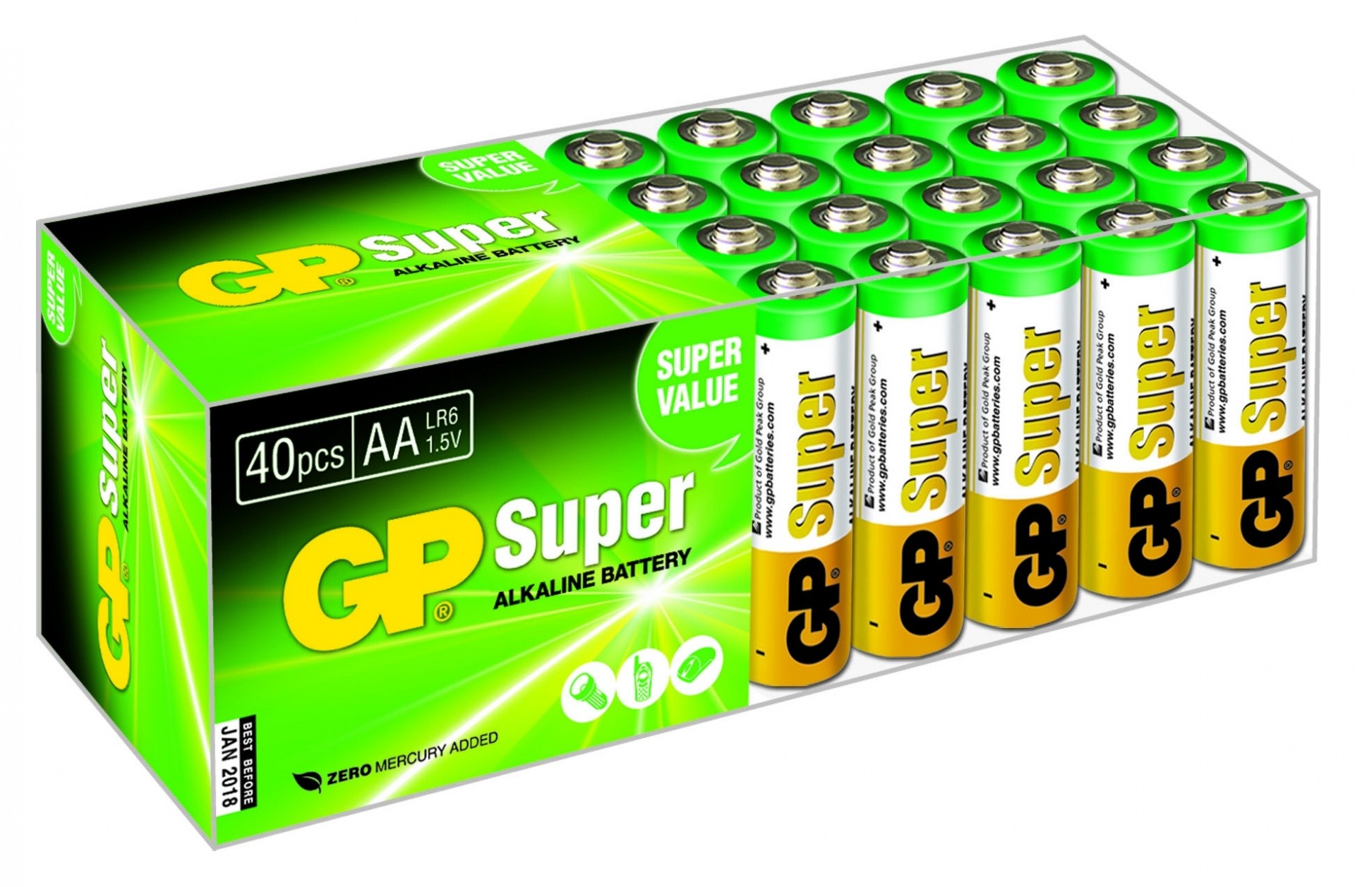 GP Batteries Super Alkaline AA Batteria monouso Stilo AA Alcalino