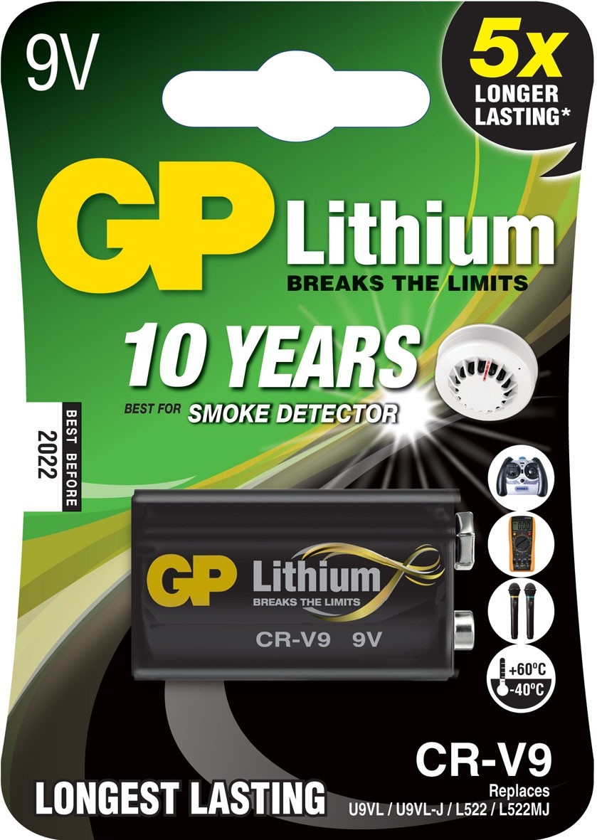 GP Batteries Lithium CR-V9 Batteria monouso 9V Litio