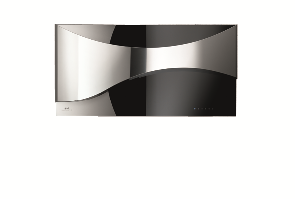Galvamet AMBIENT 90/F BLACK - Cappa Filtrante a Parete, 90 cm, A