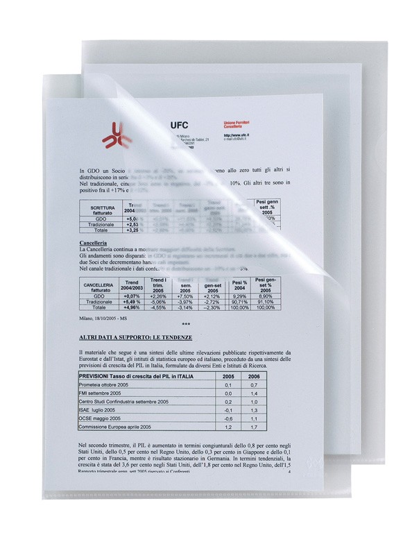 SEI Rota 662303 foglio di protezione 210 x 297 mm (A4) Polipropilene (PP) 600 pezzo(i)