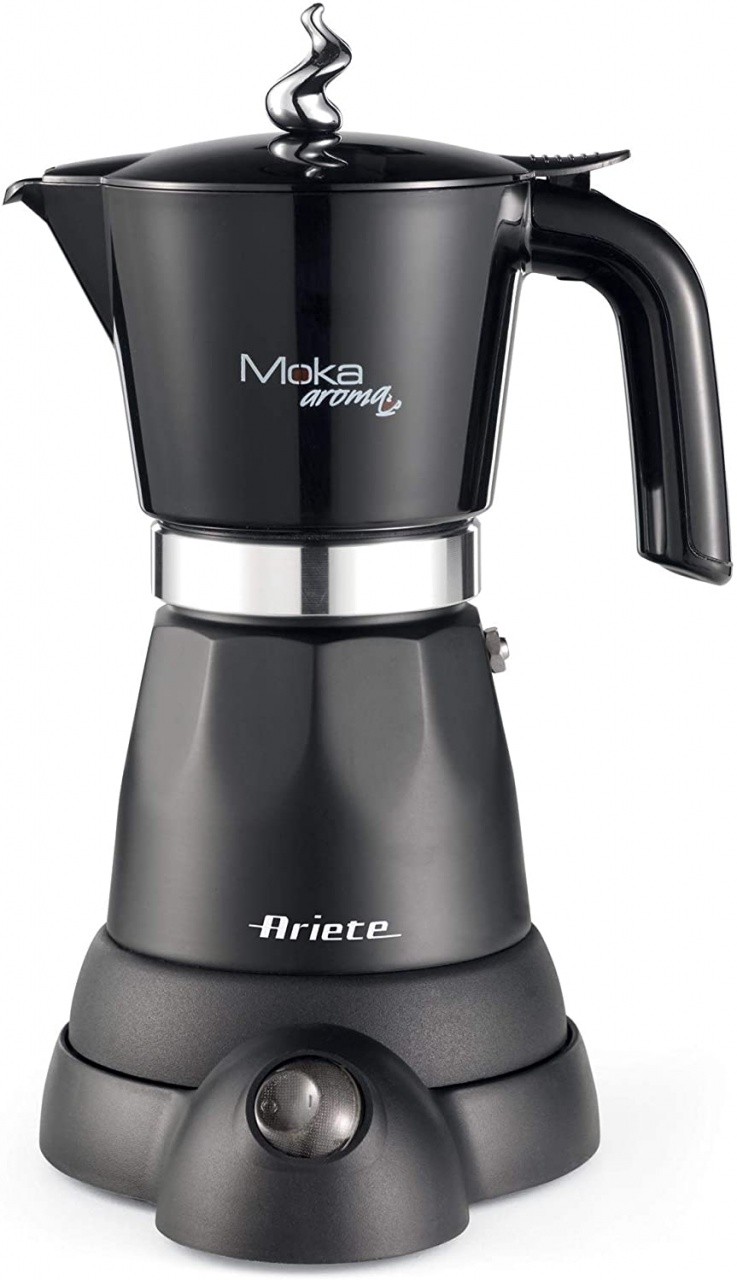 Ariete 1368, Caffettiera Elettrica 4-6 Tazze, 480W, Nera